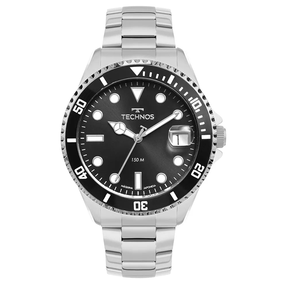 Relógio Tec Masculino Acqua Prata