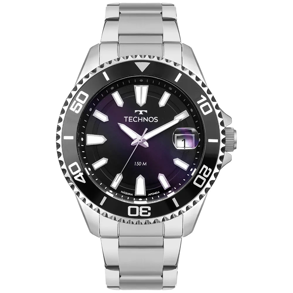 Relógio Tec Masculino Acqua Prata