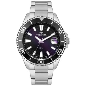 Relógio Tec Masculino Acqua Prata