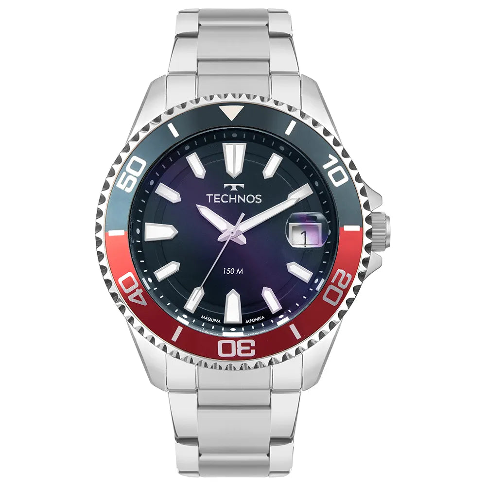 Relógio Tec Masculino Acqua Prata
