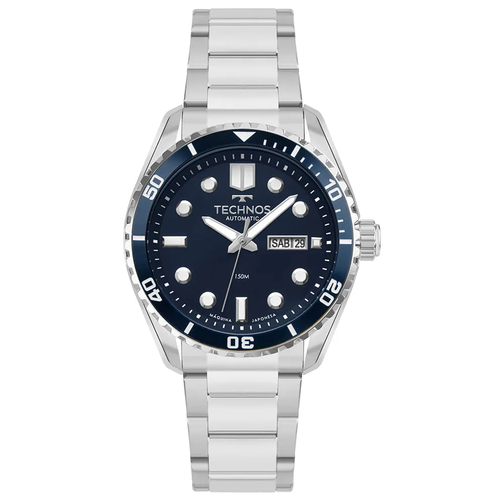 Relógio Tec Masculino Acqua Prata