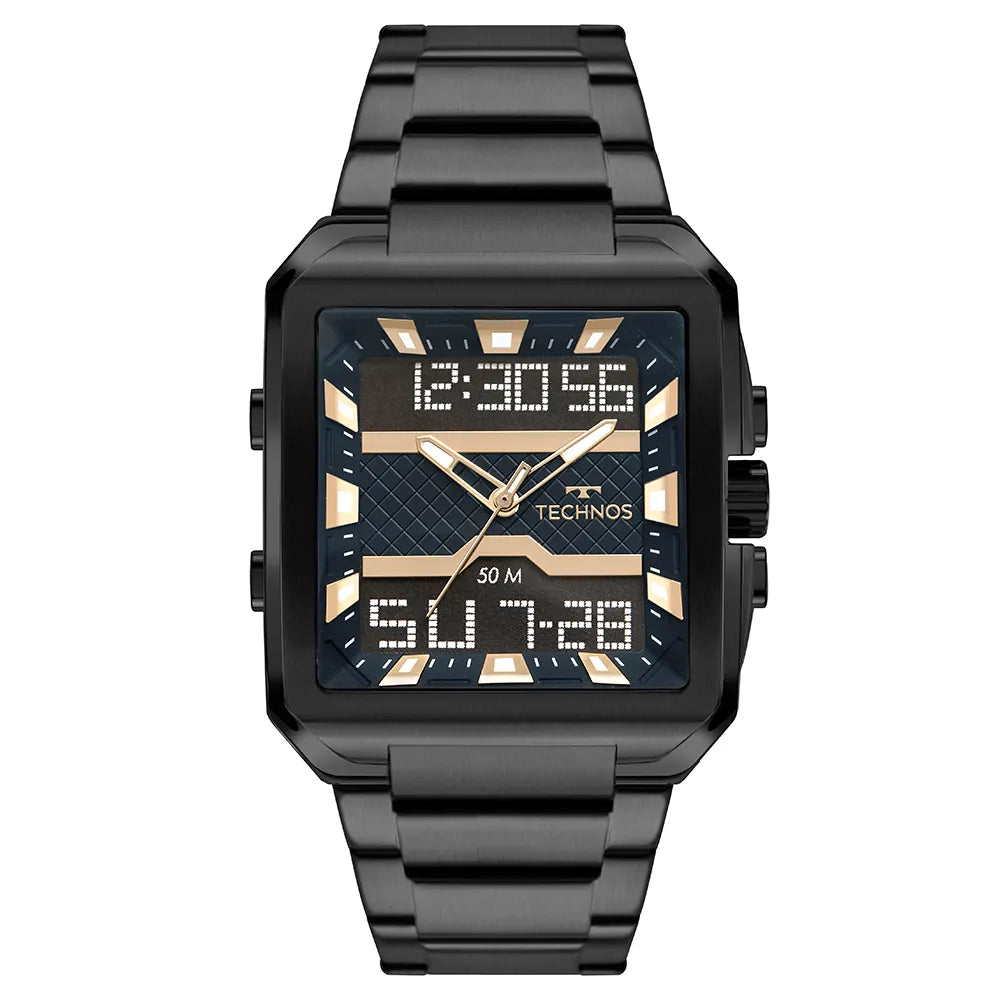 Relógio Tec Masculino Digitech Preto