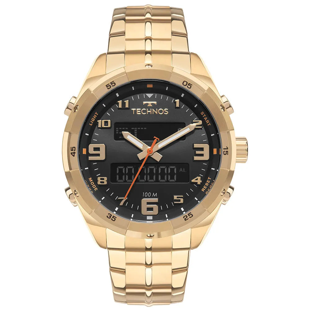 Relógio Tec Masculino Ts Digitech Dourado