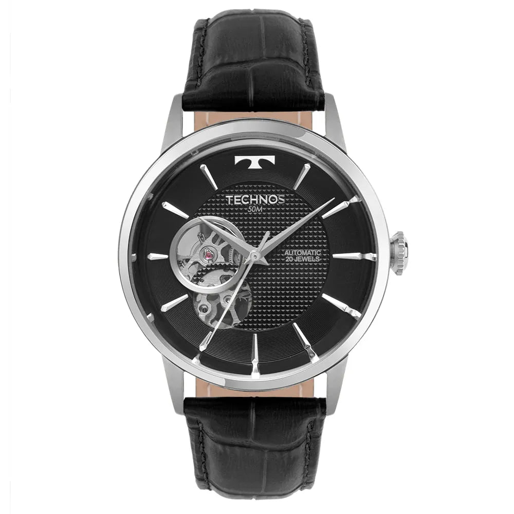 Relógio Tec Masculino Automático Prata