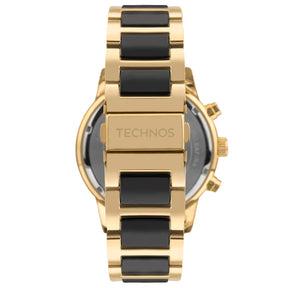 Relógio Tec Masculino Ceramic Saphire Dourado