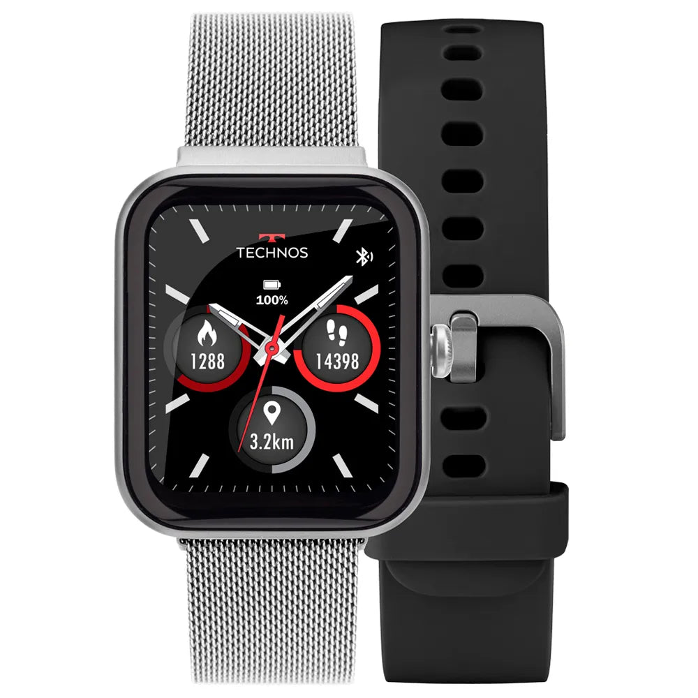 Smartwatch Tec Connect MAX Prata e Preto