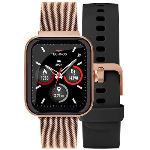 Smartwatch Tec Connect MAX Preto e Rosé