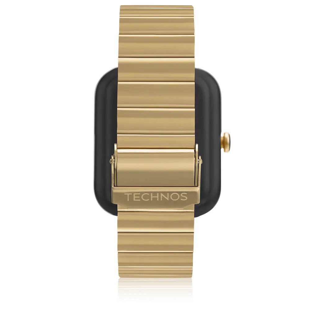 Smartwatch Tec Connect MAX Dourado e Preto