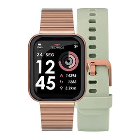 Smartwatch Tec Connect MAX Rose e Verde