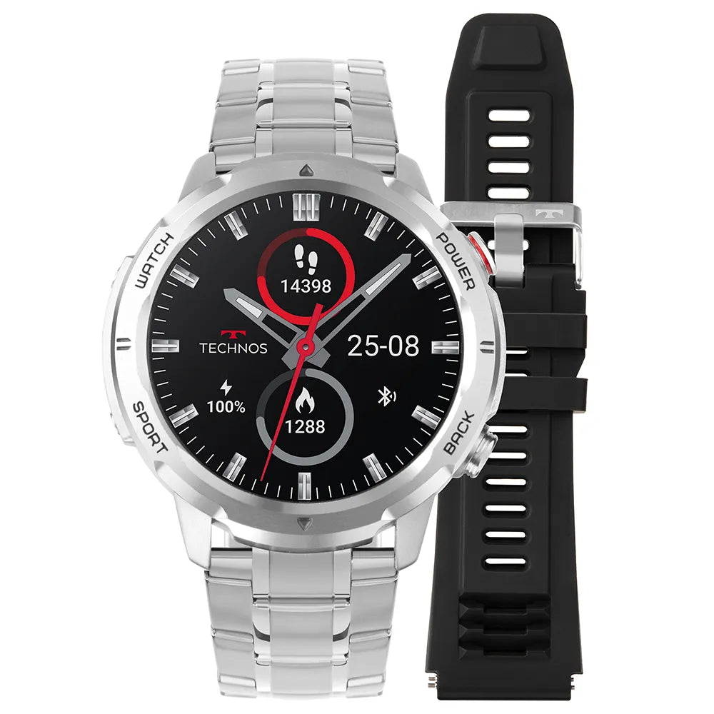 Smartwatch Tec Connect Sports Call Prata