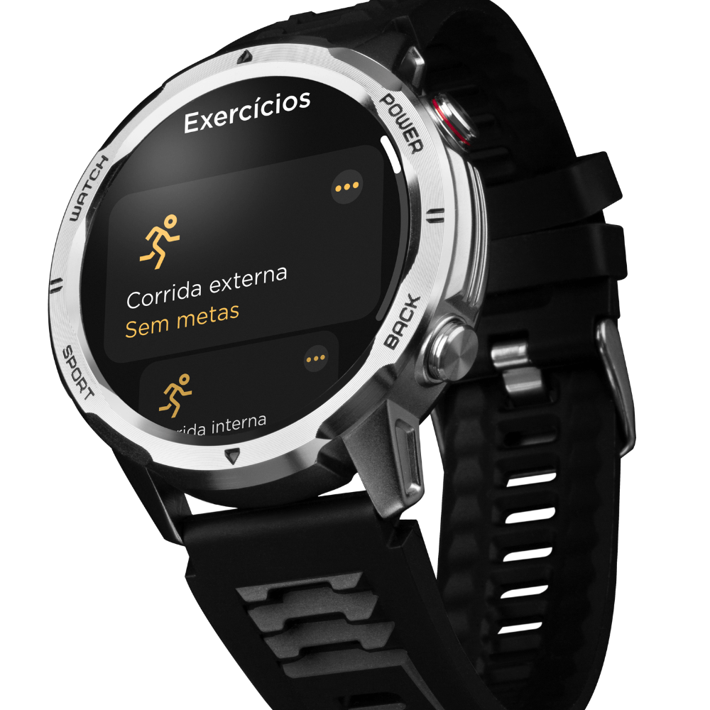Smartwatch Tec Connect Sports Call Prata